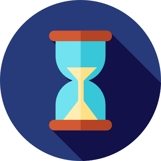 Hourglass time wait hourglass icon