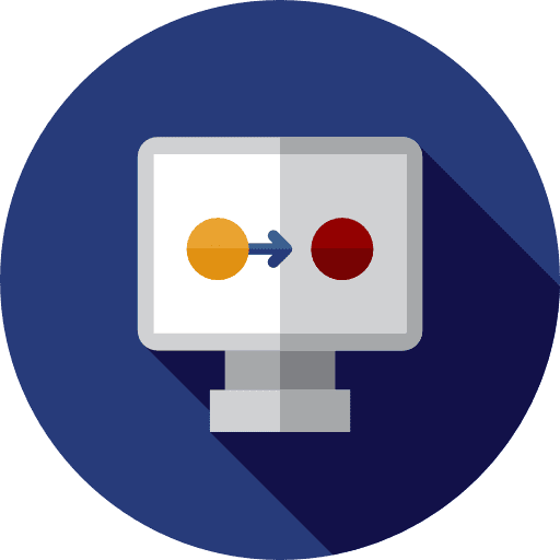 Monitor technology seo and web tv icon