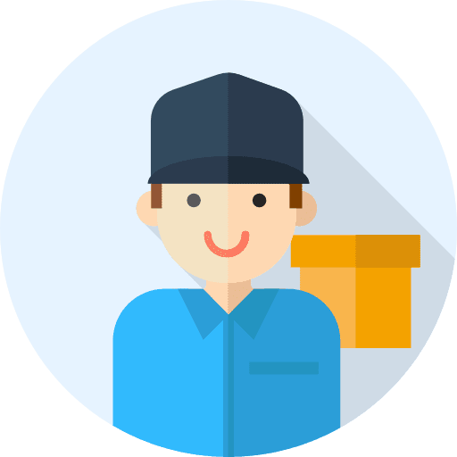 Courier professions and jobs courier profession icon