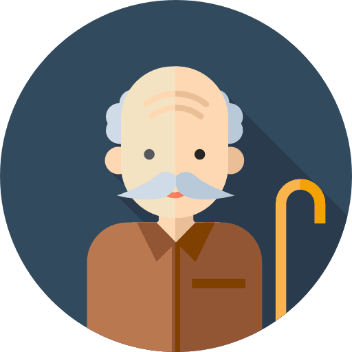 Pensioner profession user pensioner icon