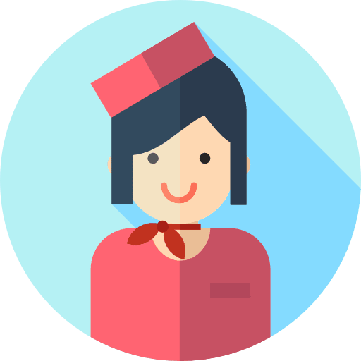 Stewardess profession jobs user icon