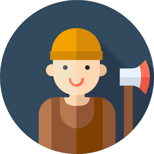 Lumberjack user profession lumberjack icon