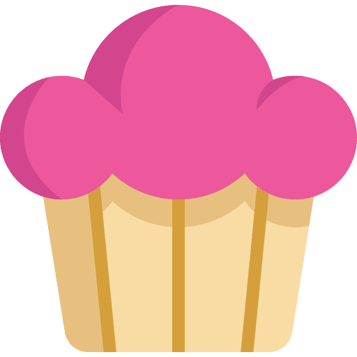 Cupcake baked sweet bakery icon