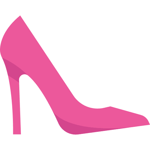 High heel shoe fashion footwear icon