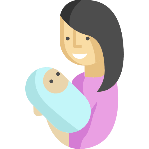 Newborn people family kid and baby icon