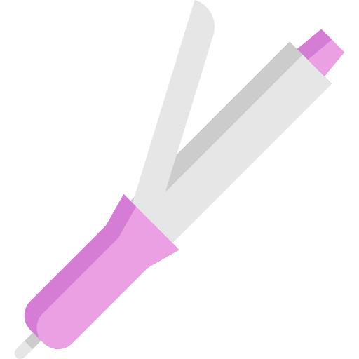 Hair curler tools and utensils curler beauty icon