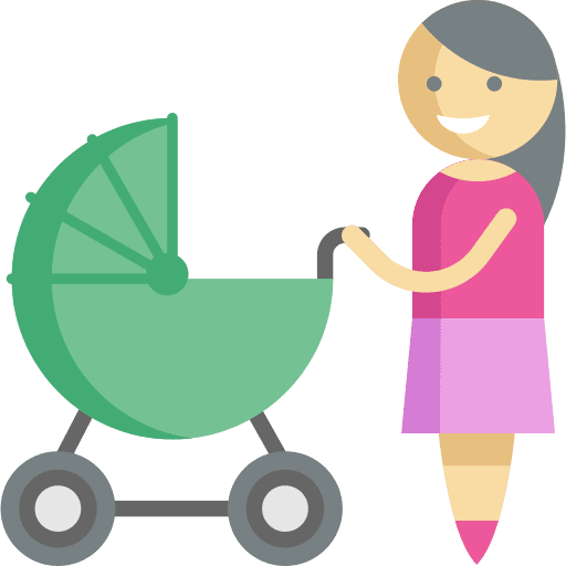 Mother motherhood transport people icon