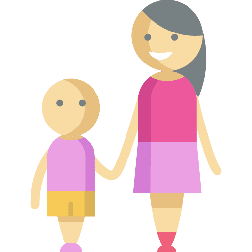 Motherhood son woman people icon