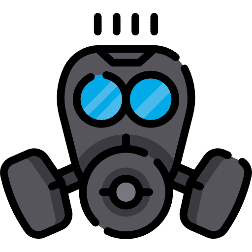 Gas mask tools and utensils gas mask miscellaneous icon