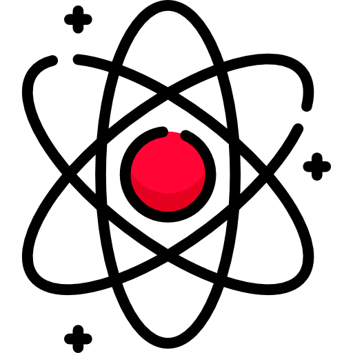 Atoms education atomic atoms icon