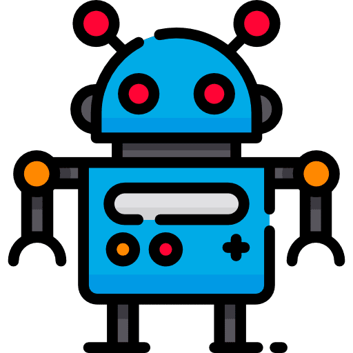 Robot science fiction avatar technology icon