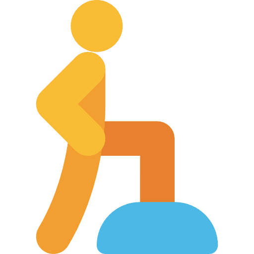 Rehabilitation recovery injury exercise icon
