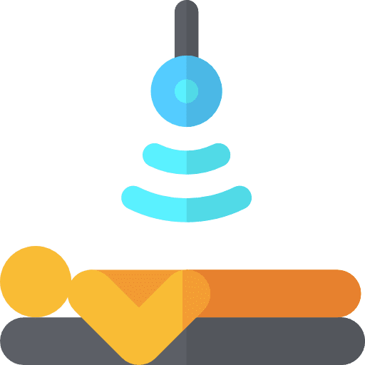 Ultrasound hospital healthcare and medical ultrasound icon
