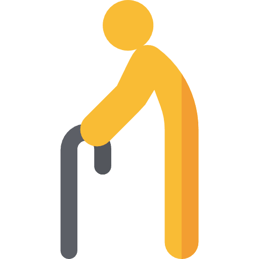 Walking stick walking stick help aged icon