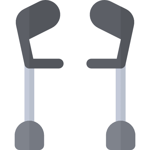 Crutch crutches health medical icon