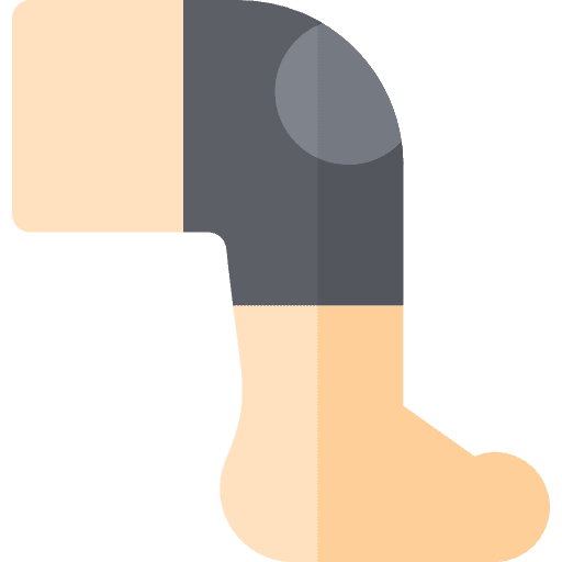 Kneepad healthcare and medical medical kneepad icon