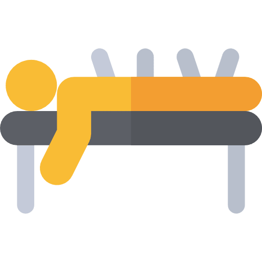 Acupuncture people medicine healthcare and medical icon