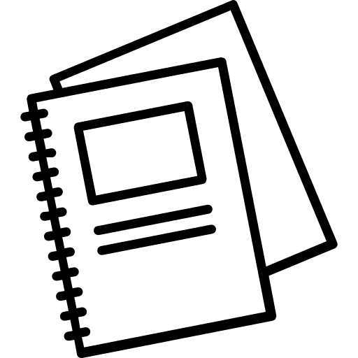 Notebook bookmark agenda business icon