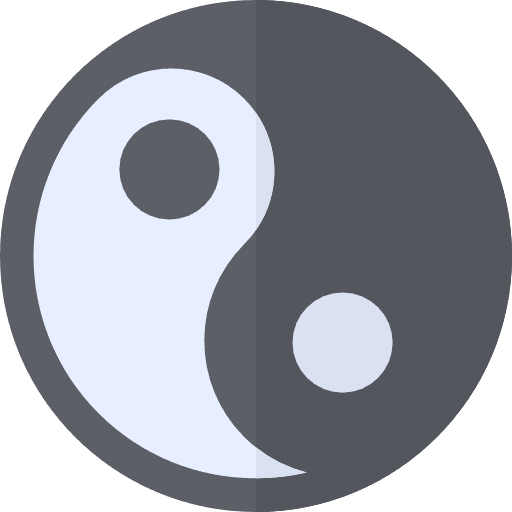 Yin yang religion balance yin yang icon