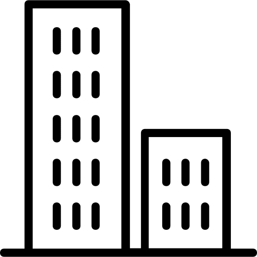 Building office block architecture and city architectonic icon