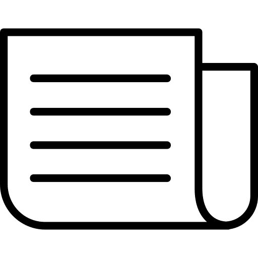 Newspaper interface news report newspaper icon