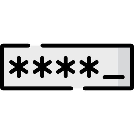 Password code pin code interface security icon