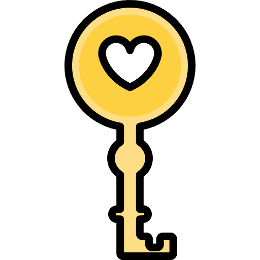 Key access pass tools and utensils icon