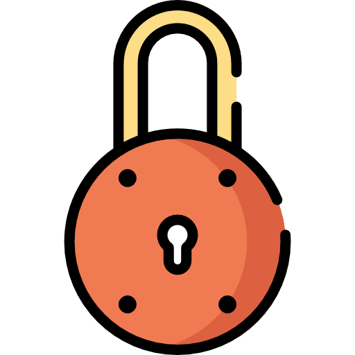 Padlock lock locked tools and utensils icon