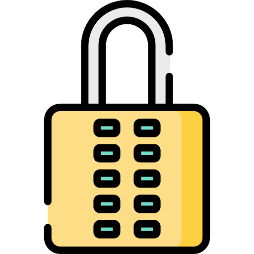 Padlock secure security locked icon