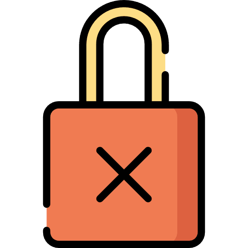 Padlock security tools and utensils secure icon