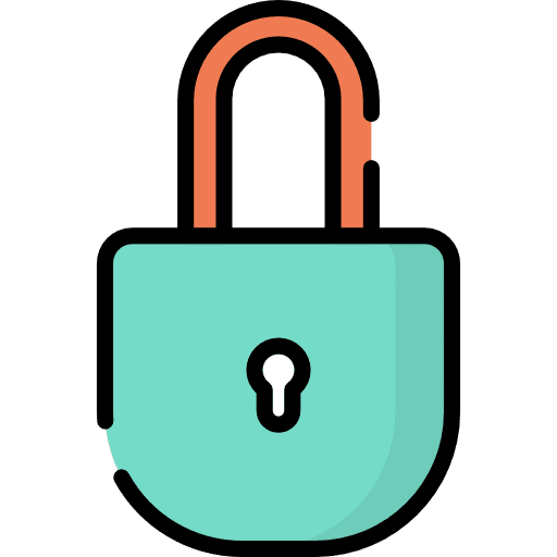 Padlock tools and utensils lock secure icon