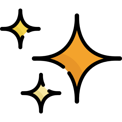 Shining decoration stars miscellaneous icon