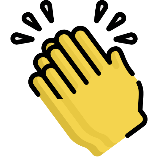 Clapping music rythm hands and gestures icon