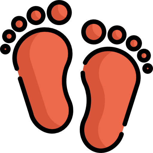 Footprint footprints footprint foot icon