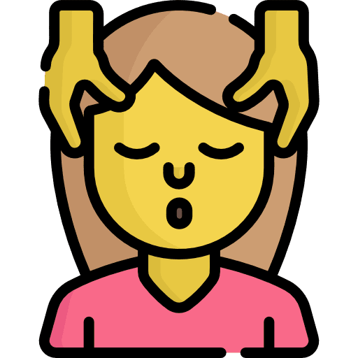 Massage mask people treatment icon