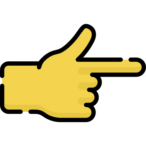 Pointing right finger pointing right you icon
