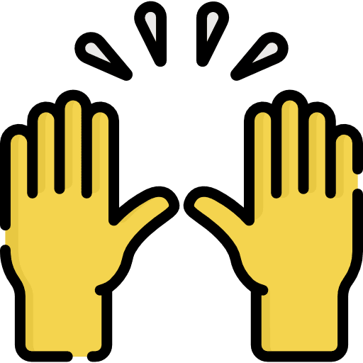 Raise hand question hand education icon