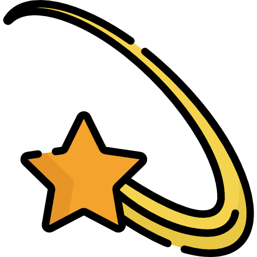 Shooting star universe shooting star star icon