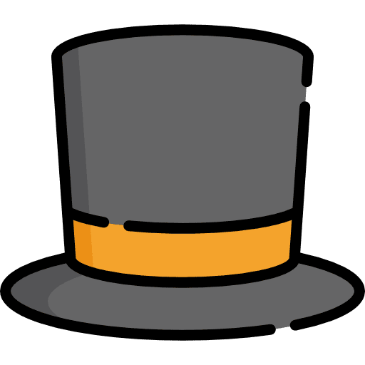 Top hat hat elegant fashion icon