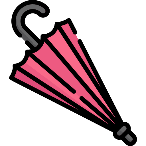 Umbrella rain umbrellas tools and utensils icon