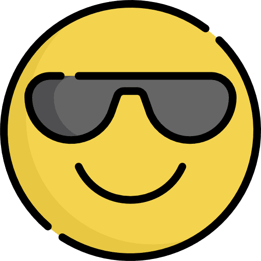 Cool smileys cool emoji icon