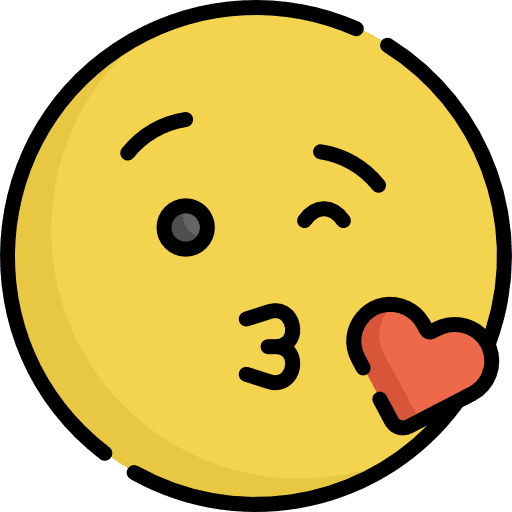 Kissing smileys emoji feelings icon