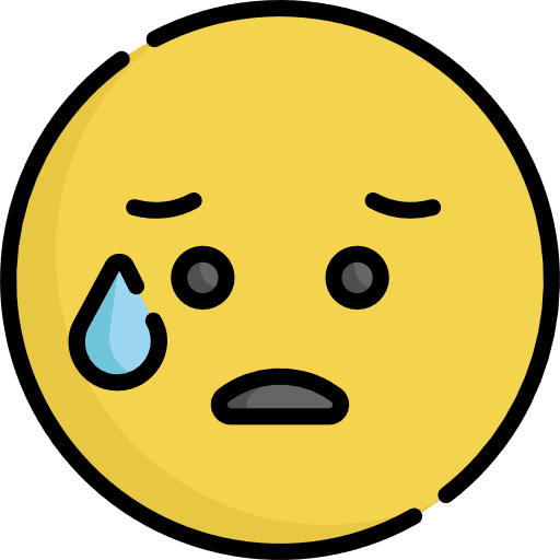 Nervous smiley feelings interface icon