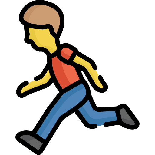 Run walker ready people icon