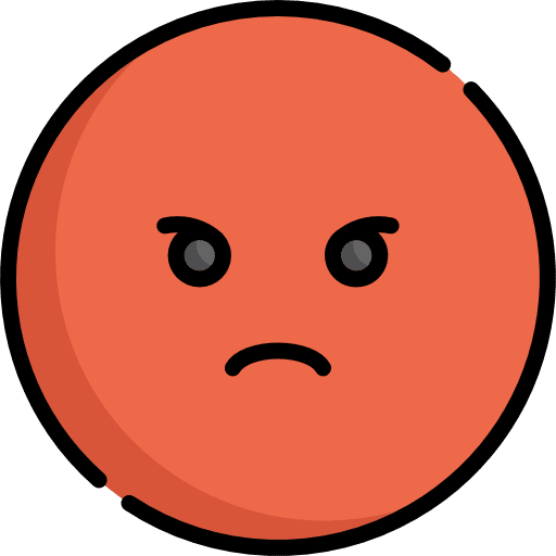 Angry emoji furious feelings icon