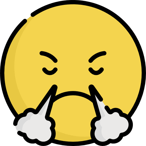 Angry furious smileys mad icon