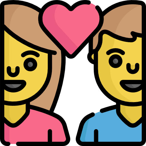 Couple marriage family parents icon