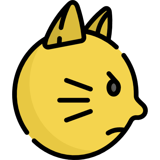 Cat cat emoji grumpy icon
