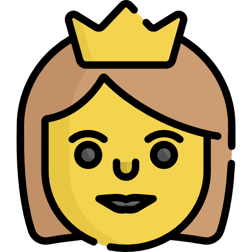 Princess feelings emoji smileys icon