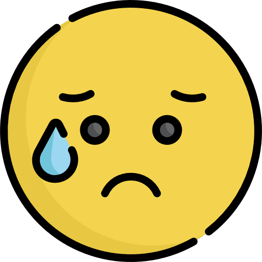 Sad smileys sad emoji icon